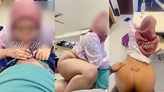 Hijab BBW Minmin Sepong Doggy Crot Pantat
